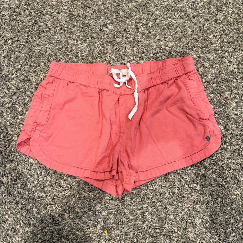 Roxy Pink Shorts Elastic Waistband Lightweight
